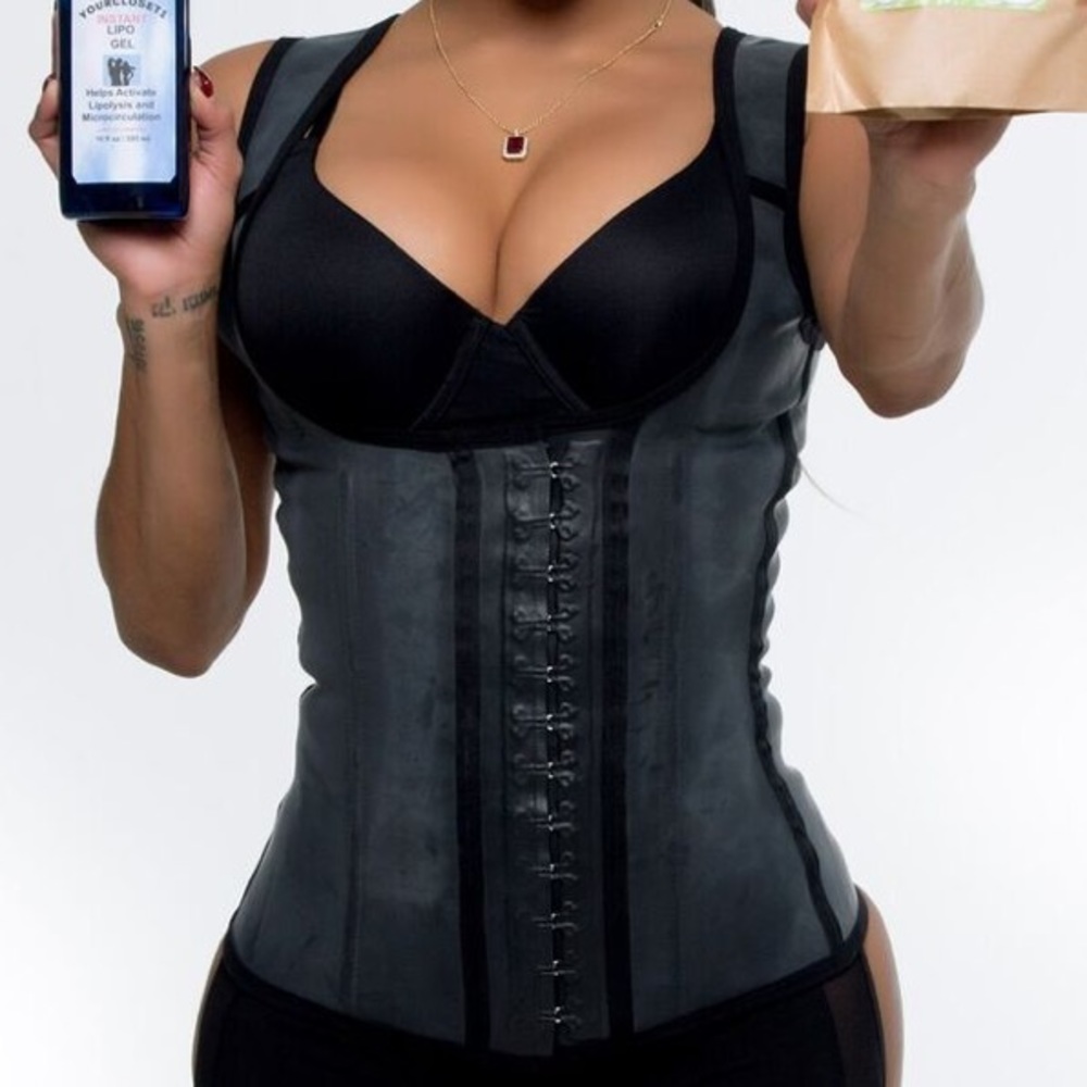 Latex vest waist trainer